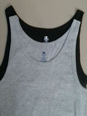 CHAMPION (2) Pieces Athletic Tanks Black & Gray NWOT M
